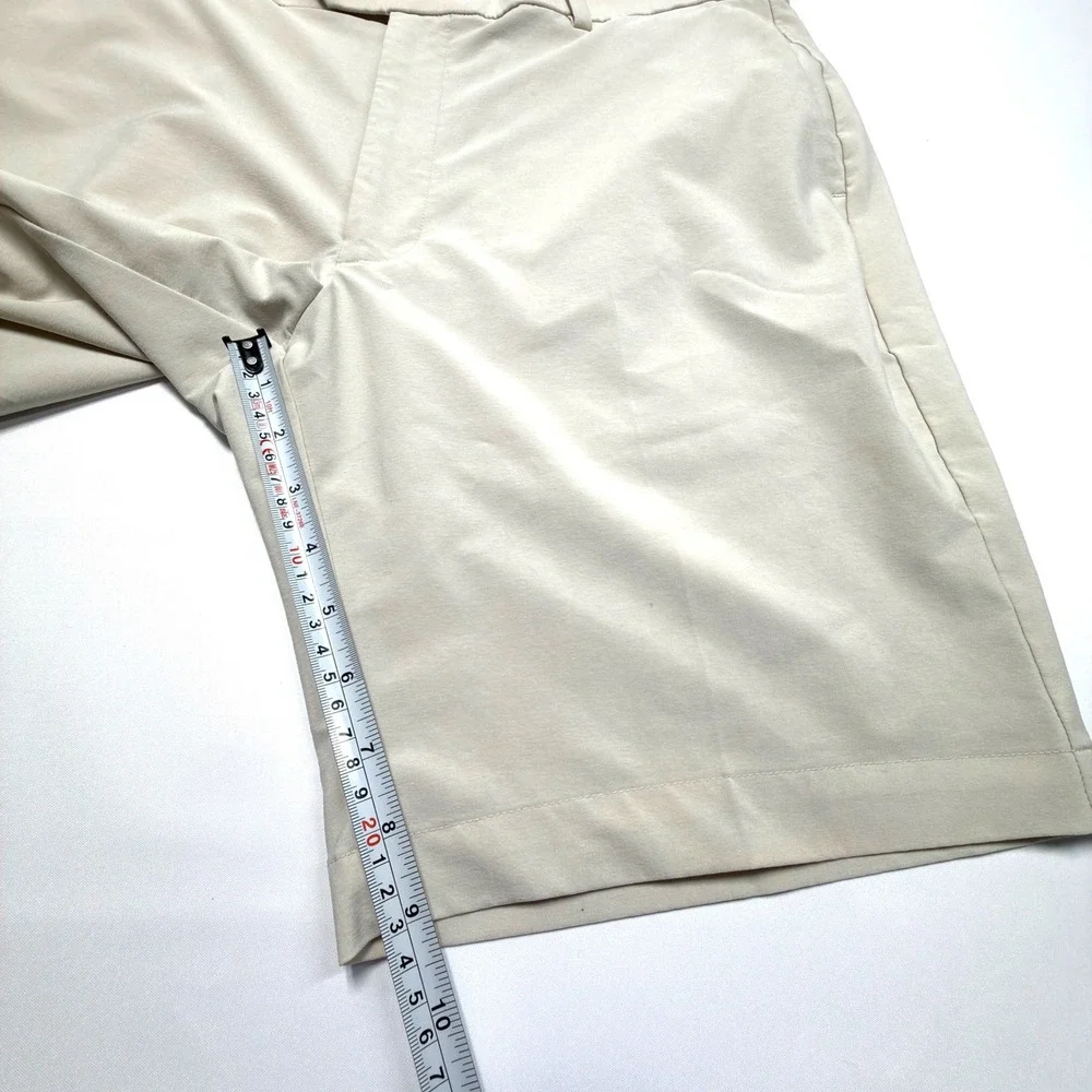G/FORE Maverick 4-Way Stretch Golf Shorts Men's 36 Beige Khaki Performance